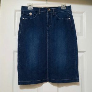 No Fuze Jeans Skirt - Size 7/8